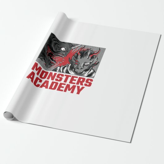 MONSTERS ACADEMY GESCHENKPAPIER (Ungerollt)