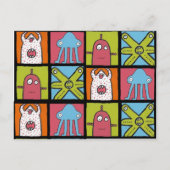 Monsters b, Monster b, Monster b, Monster b, Monst Postkarte (Vorderseite)