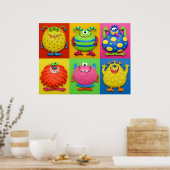 Monsters Baby Boy Dusche Kinderzimmer Poster (Küche)