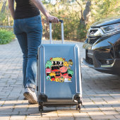 Monsters Boys Niedlich Beängstigende Graf Street V Aufkleber (Koffer Insitu)