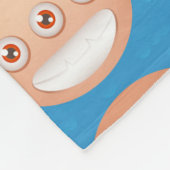 Monsters farbenfrohe Junge Zimmer groß Fleecedecke (Ecke)