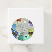 Monsters Kindergeburtstag danke Geschenkanhänger (Beispiel)