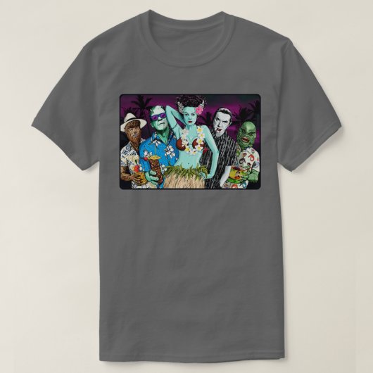Monsters Luau Version T-Shirt (Design vorne)