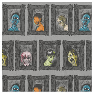 Monsters Portraits Creepy Illustrationen Zombies Stoff