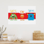 Monsters Trick-or-Leckerei-Poster Poster (Küche)