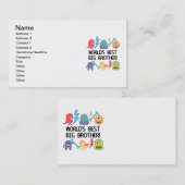 Monsters Weltbester Großbruder Visitenkarte (Vorne/Hinten)