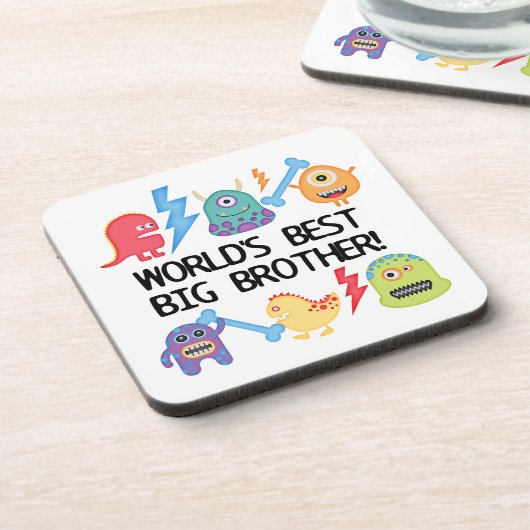 Monsters World Best Big Brother Getränkeuntersetzer (Linke Seite)