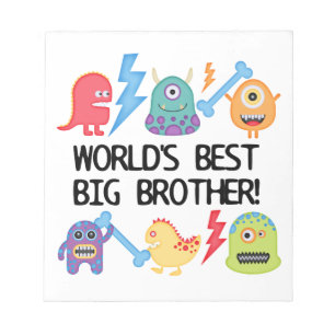 Monsters World Best Big Brother Notizblock