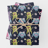 Monsters Wrapping Paper Sheets Geschenkpapier Set (Beispiel)
