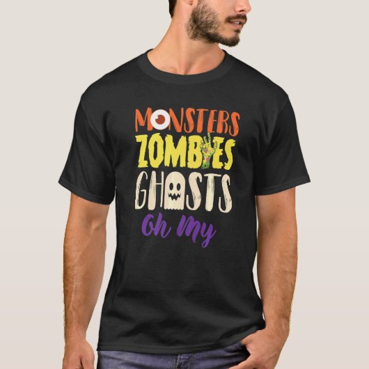 Monsters Zombies Ghosts T-Shirt (Vorderseite)