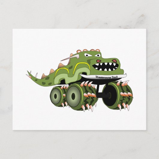 Monstersaurus LKW Postkarte (Vorderseite)