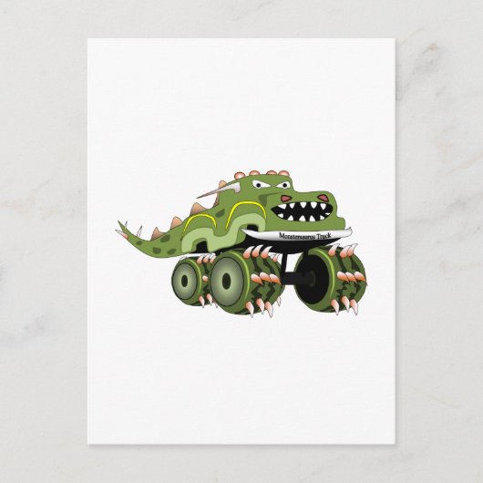 Monstersaurus Truck Postkarte (Vorderseite)