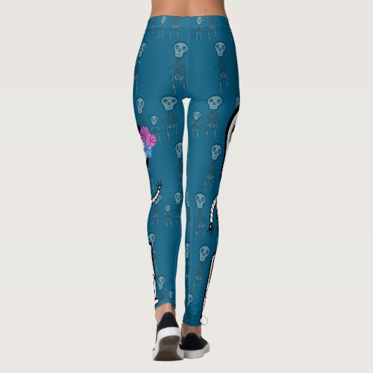 Monsterskelette Leggings (Rückseite)