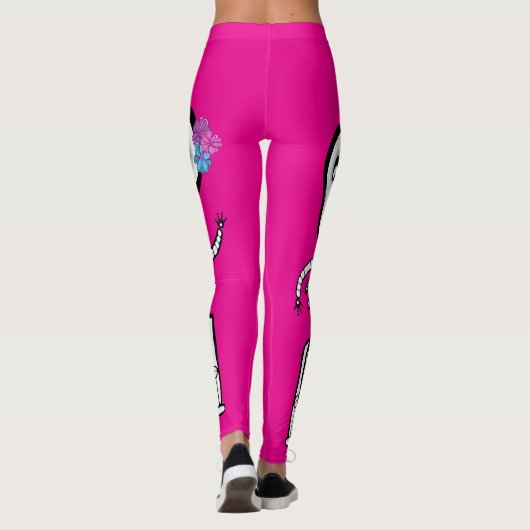 Monsterskelette Leggings (Rückseite)