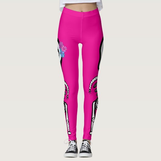 Monsterskelette Leggings (Vorderseite)