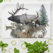 Monsterstier-Trophäedollar Geschirrtuch (Gefaltet)