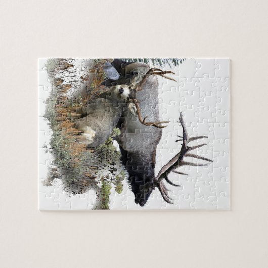 Monsterstier-Trophäedollar Puzzle (Horizontal)