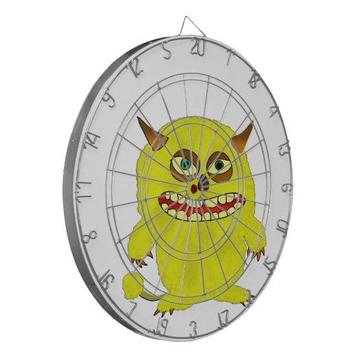 Monstertroll-Halbkugel Dartscheibe (Vorderseite Links)