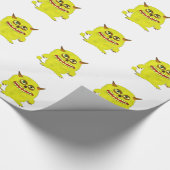 Monstertroll-Halbkugel Geschenkpapier (Ecke)