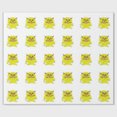 Monstertroll-Halbkugel Geschenkpapier (Flach)