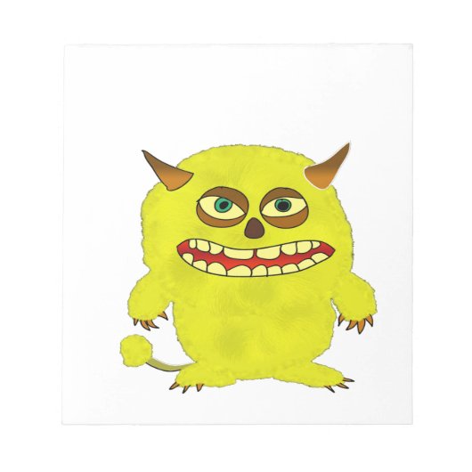Monstertroll-Halbkugel Notizblock (Vorderseite)