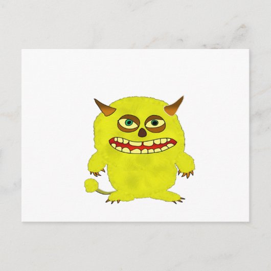 Monstertroll-Halbkugel Postkarte (Vorderseite)