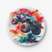 Monstertruck Pappteller (Vorderseite)