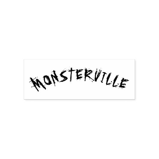 " MONSTERVILLE " HALLOWEEN HORROR FUN MONSTER WORT PERMASTEMPEL (Design)
