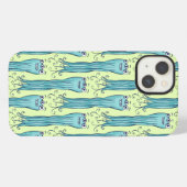 Monsterzeichen der niedlichen Octopus-Alien iPhone Hülle (Rückseite (Horizontal))