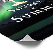 Monstrance Source & Summit Aurora Borealis Poster (Ecke)