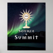 Monstrance Source & Summit Aurora Borealis Poster (Vorne)