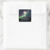 Monstrance Source & Summit Aurora Borealis Quadratischer Aufkleber (Tasche)