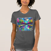 Monstream Creek Pop-Art Nature Design T - Shirt (Vorderseite)