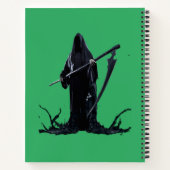 Monströse Muskeln: Eigenes Halloween-Notebook Notizblock (Rückseite)