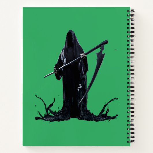 Monströse Muskeln: Eigenes Halloween-Notebook Notizblock (Rückseite)