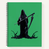 Monströse Muskeln: Eigenes Halloween-Notebook Notizblock (Vorderseite)