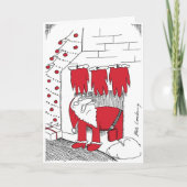 Monströse Proportionen Feiertagskarte (Vorderseite)