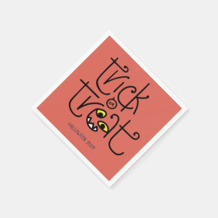 Monströse Trick-oder-Leckerei-Serviette - orange Serviette