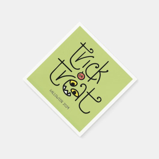 Monströse Trick-oder-Leckerei-Serviette Serviette (Ecke)