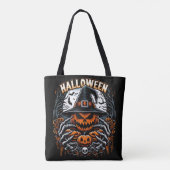 Monströser Jack-O'-Lantern-Spooky HexenHalloween Tasche (Rückseite)