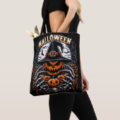 Monströser Jack-O'-Lantern-Spooky HexenHalloween Tasche (Von Nahem)