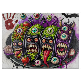 Monstrosisches Halloween Küche Kunst Schneidebrett
