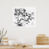 Monstrosisches Schwein Poster (Küche)