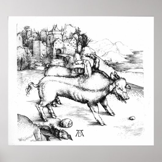 Monstrosisches Schwein Poster (Vorne)