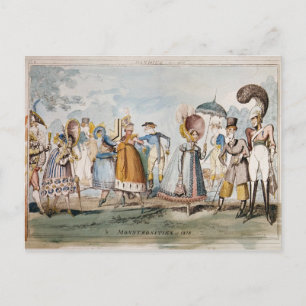 Monstrositäten des Jahres 1818 Postkarte