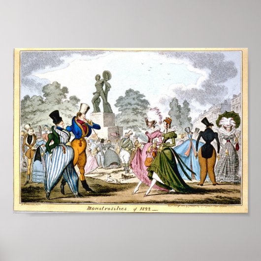 Monstrositäten des Posters 1822 Poster (Vorne)