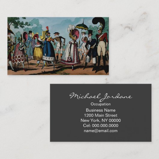 Monstrositäten von 1818 ~ Visitenkarte (Vorne/Hinten)