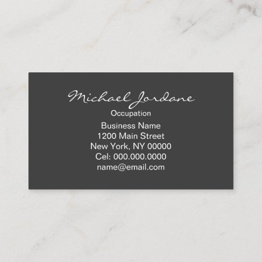 Monstrositäten von 1818 ~ Visitenkarte (Rückseite)