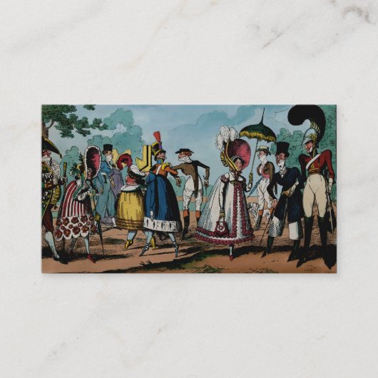 Monstrositäten von 1818 ~ Visitenkarte (Vorderseite)