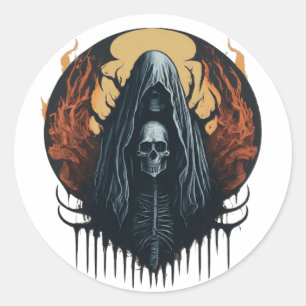 Monstrous Ghost Metal Band Mascot Aufkleber